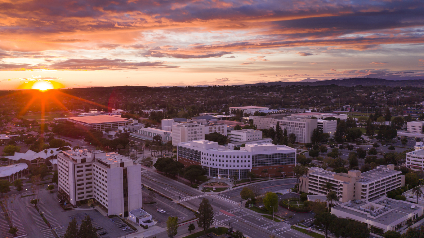 Panoramic Image of Fullerton, CA